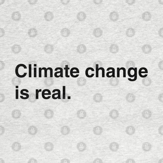 Climate Change Is Real by FeministShirts